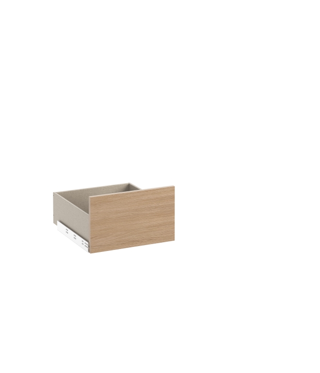 KD1309DD500 Oak Stackable Drawer for use with 500 Single Wardrobe PWS