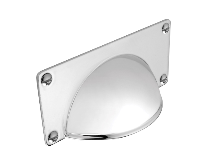 H1079.32.BN Wellington Cup Handle, Polished Nickel , (32mm hole centre