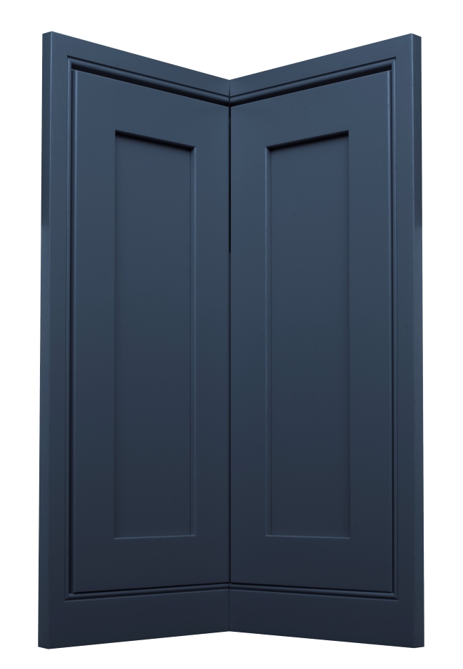YBBCU770X340 Clarendon Hartforth Blue Base Corner Shaker Corner door