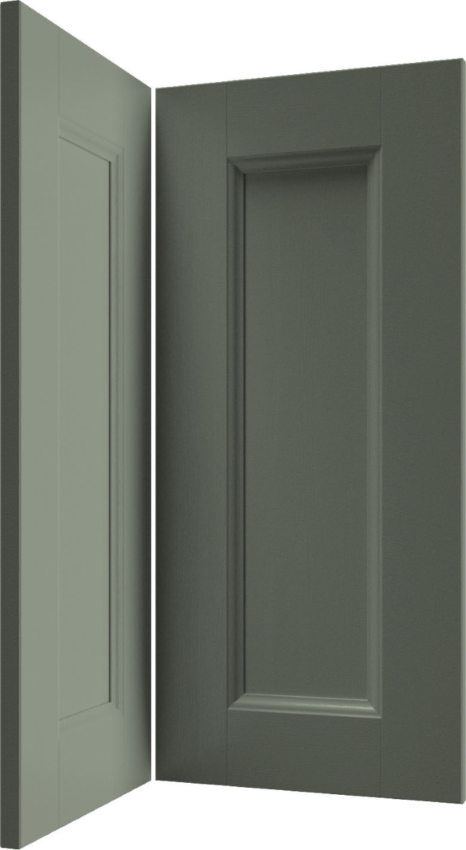 BERCDS Belsay Beaded Reed Green 715x315mm, base corner door, pair | PWS ...