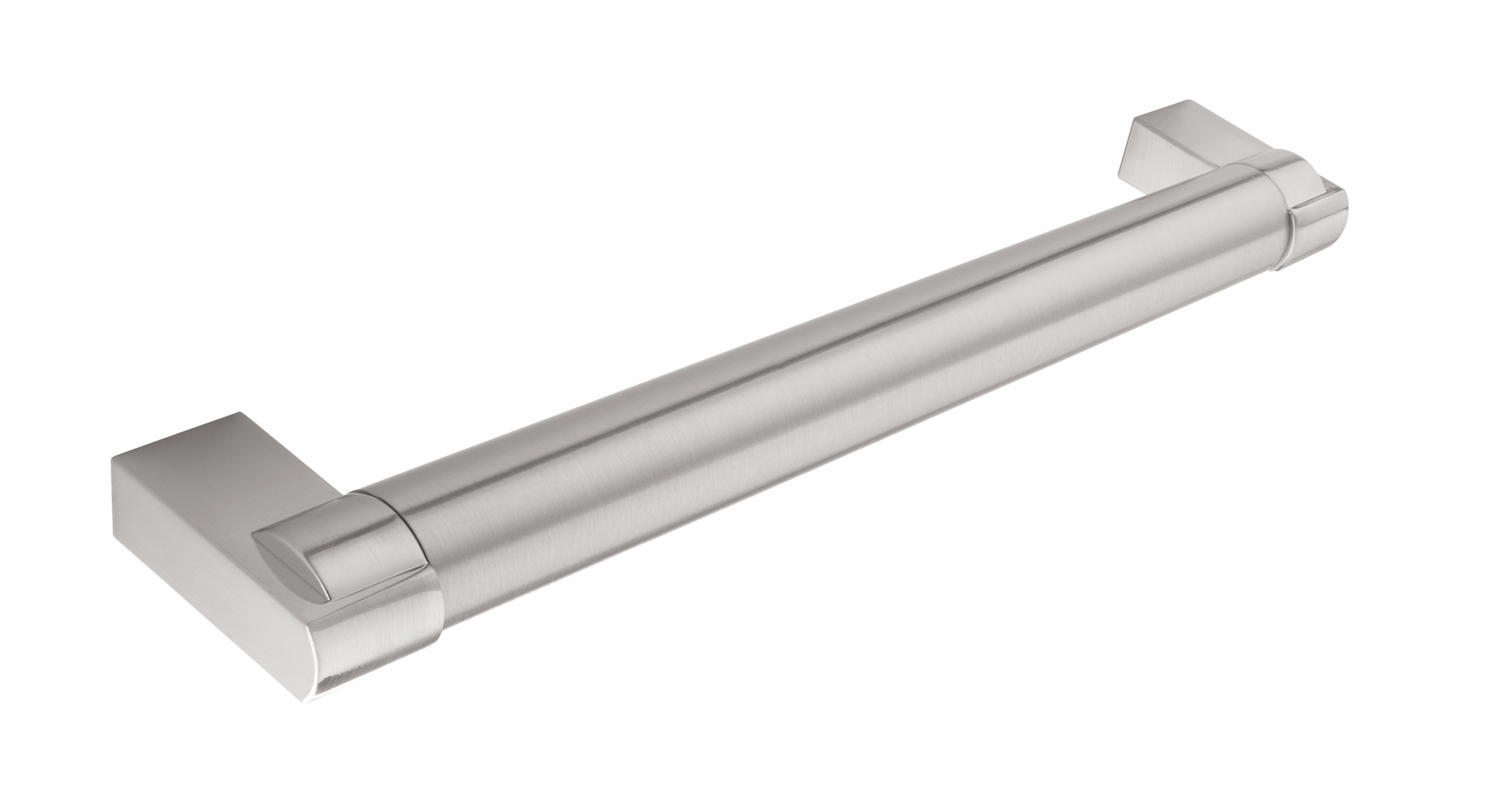 Handle Bar handle 128mm hole centre, Steel, Stainless Steel finish